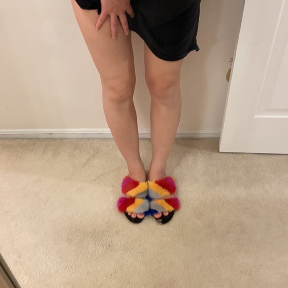 Salvatore Ferragamo belluno rainbow mink - Picture 7 of 11